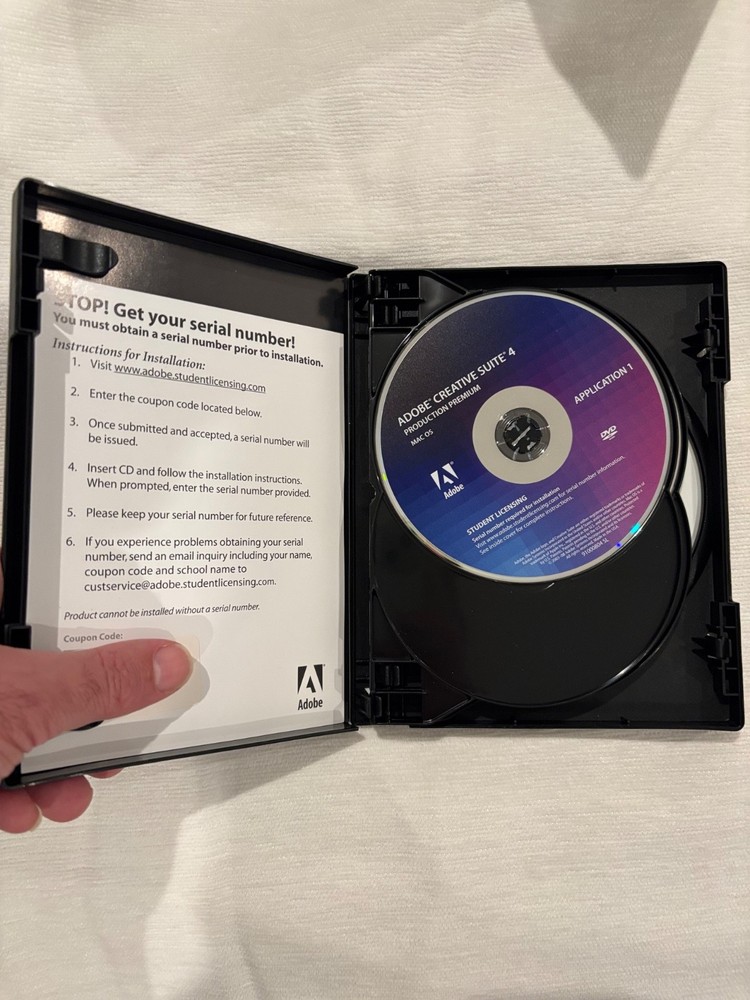 Adobe Creative Suite 4 Mac OS Production Premium Student Edition