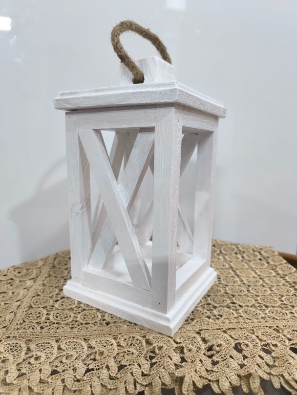 Handmade decorative lantern table lamp battery powered Multicolor 15cm*15cm*20cm