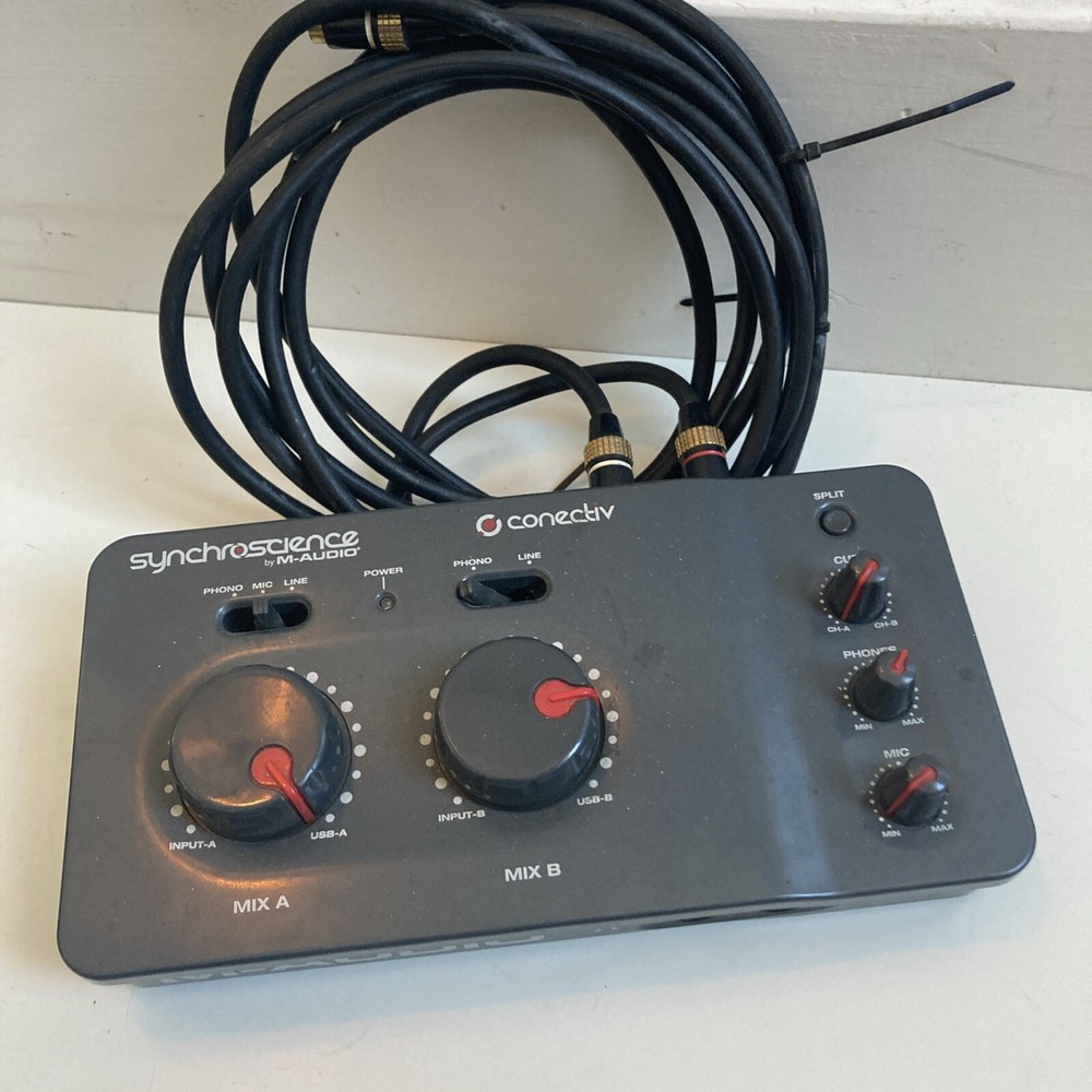 M-AUDIO CONNECTIV SYNCHROSCIENCE Digital Vinyl USB Soundcard Untested