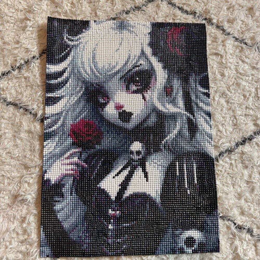 completed goth diamond painting finished SEALED