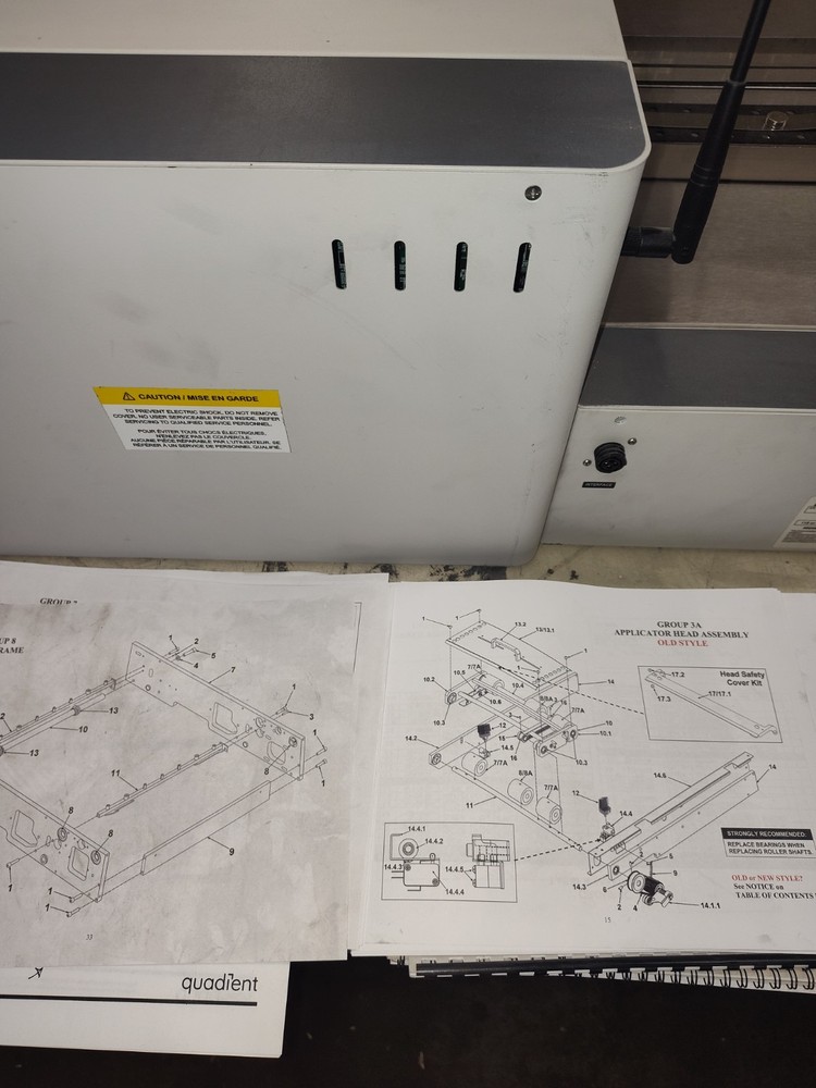 quadient model AS 850 monochrome address printer works (VERY RARE)