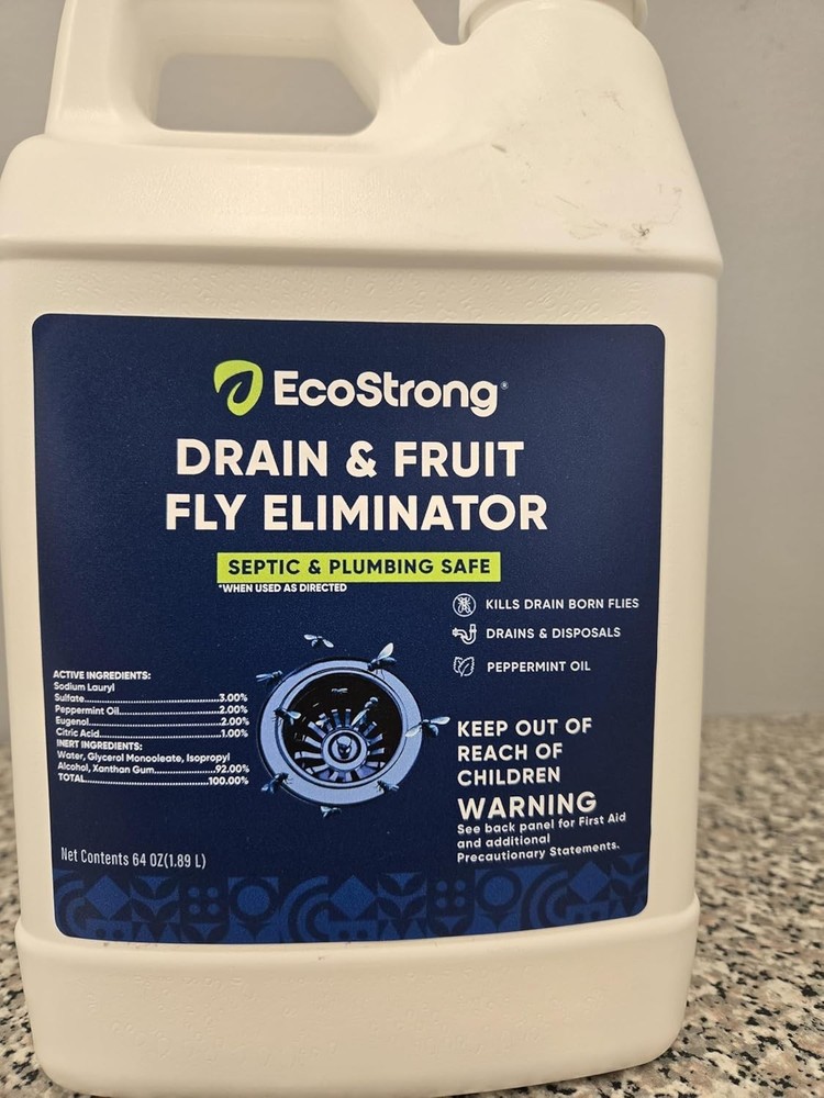 Drain Fly Eliminator Liquid Cedar Scent Kill Odor Prevent Drain Flies