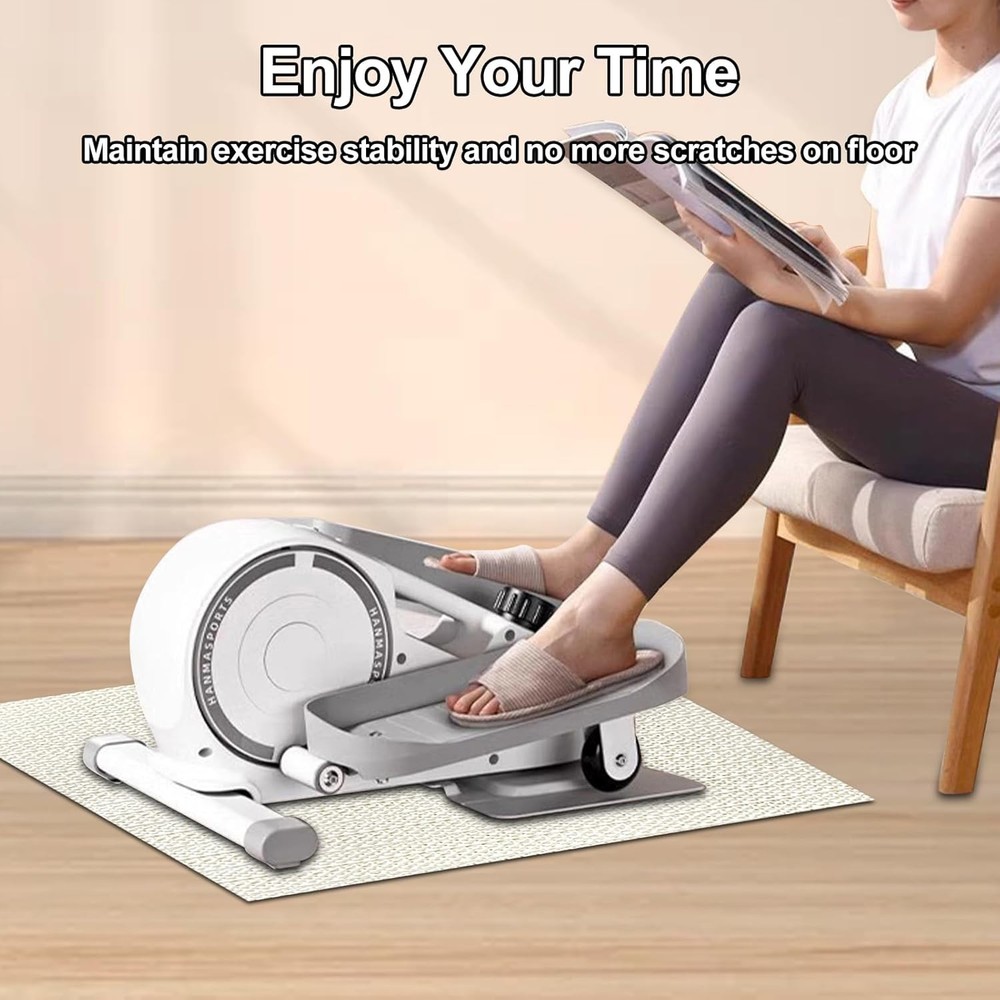 Non-Slip Mat for Under Desk Elliptical - Enhanced Stability & Floor Protection
