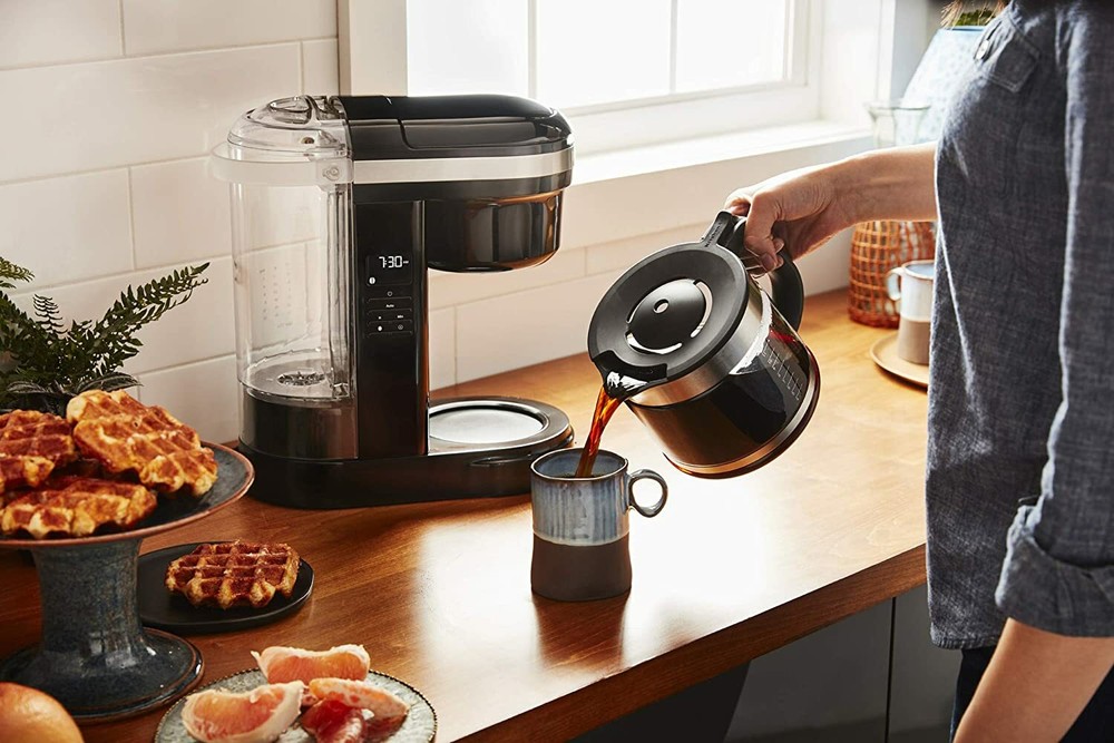 KitchenAid KCM1208OB Drip Coffee Maker, 12 Cup, Onyx Black
