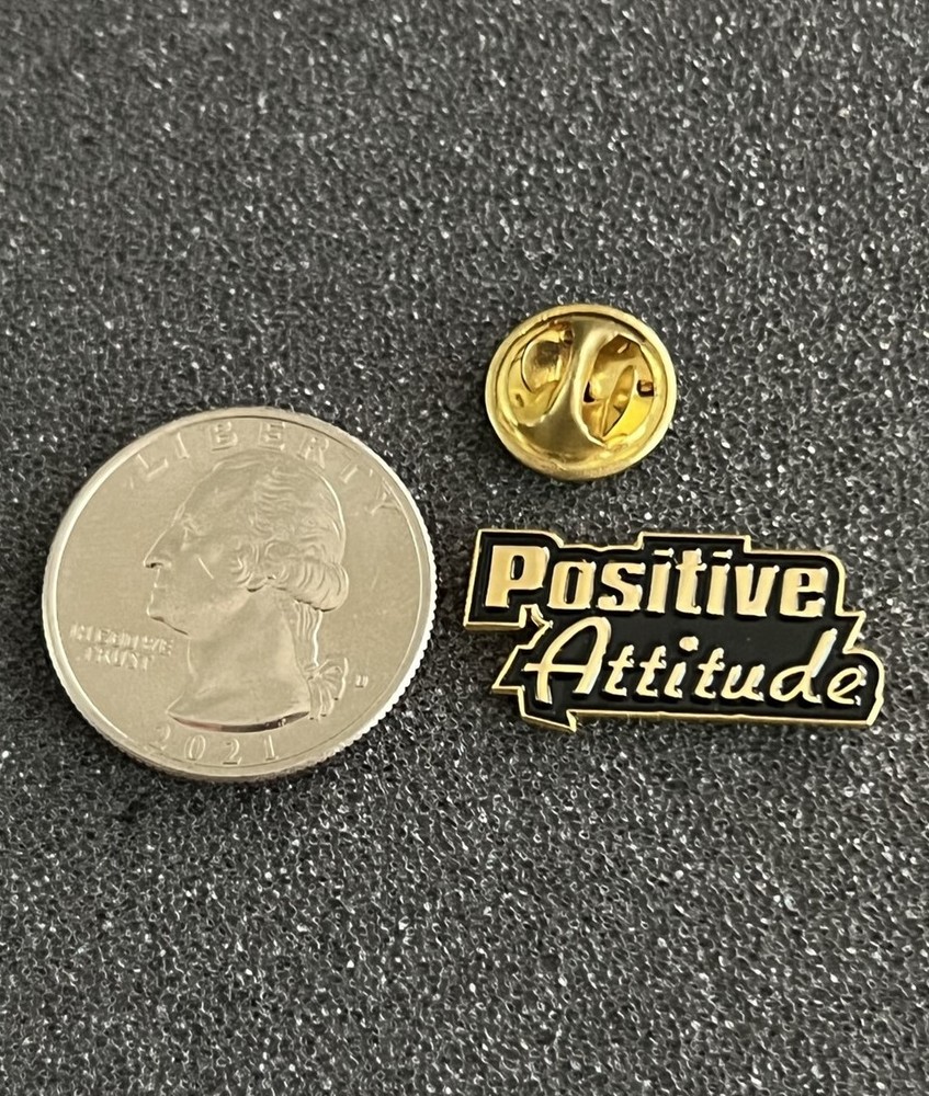 Positive Attitude Gold Tone Pin Pinback #43768