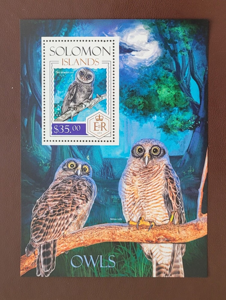 Solomon Island 2013 / Birds - Owls / 1v ms