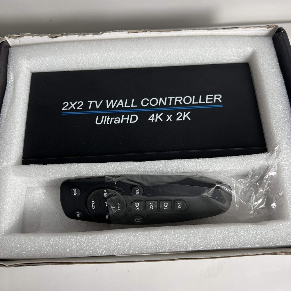 2x2 Video Wall Controller Splitter 4 Channel TV Video Processor HD 4K x 2K READ