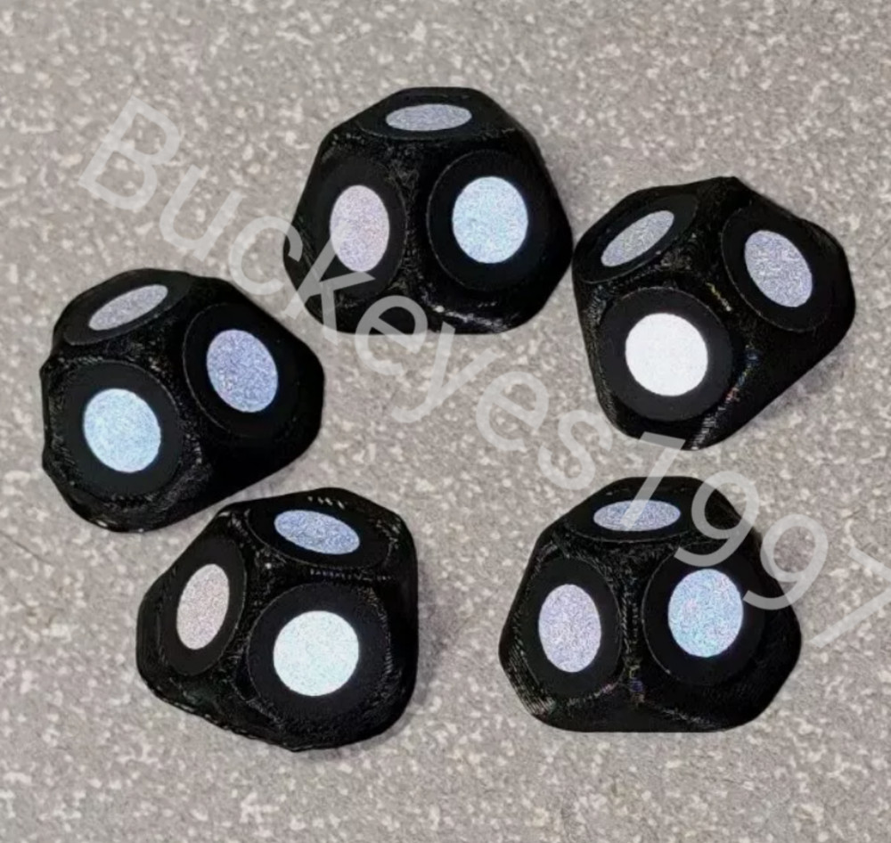 3D Scanner Magnetic REFLECTIVE Target Markers - 5 Pack with DOTS included!!!!