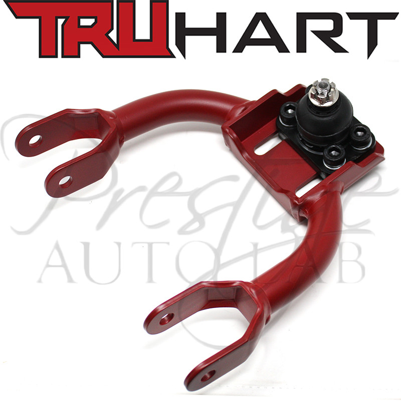 TruHart Front Adjustable Upper Camber Control Arms for Integra 94-01 DC2 EG RED
