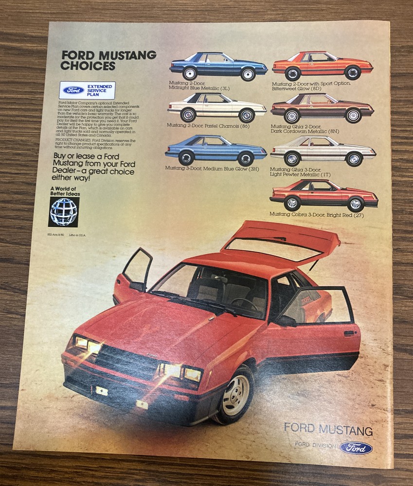1981 Ford Mustang Catalog