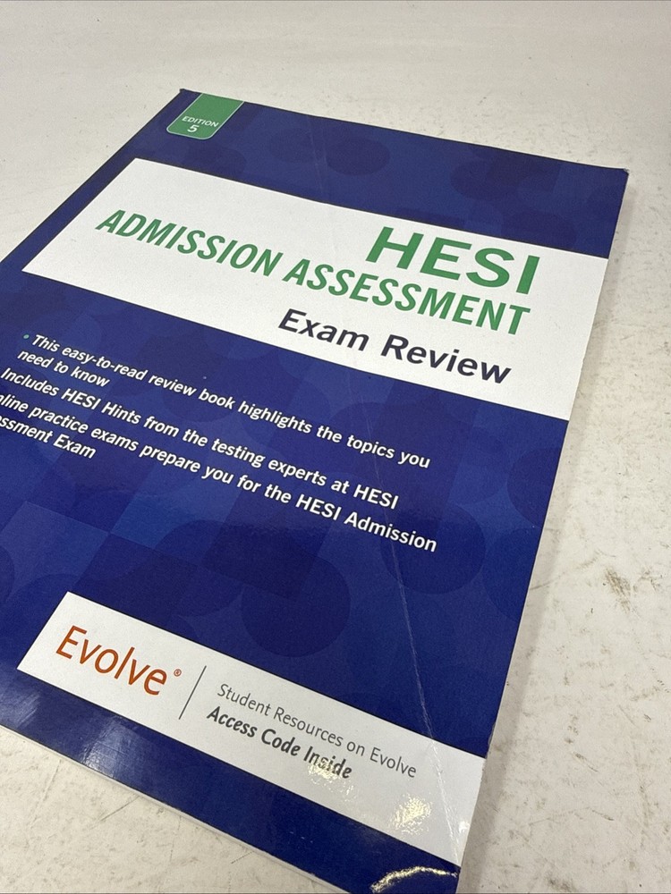 HESI Admission Assessment Exam Review Edition 5 Evolve *Access Code*