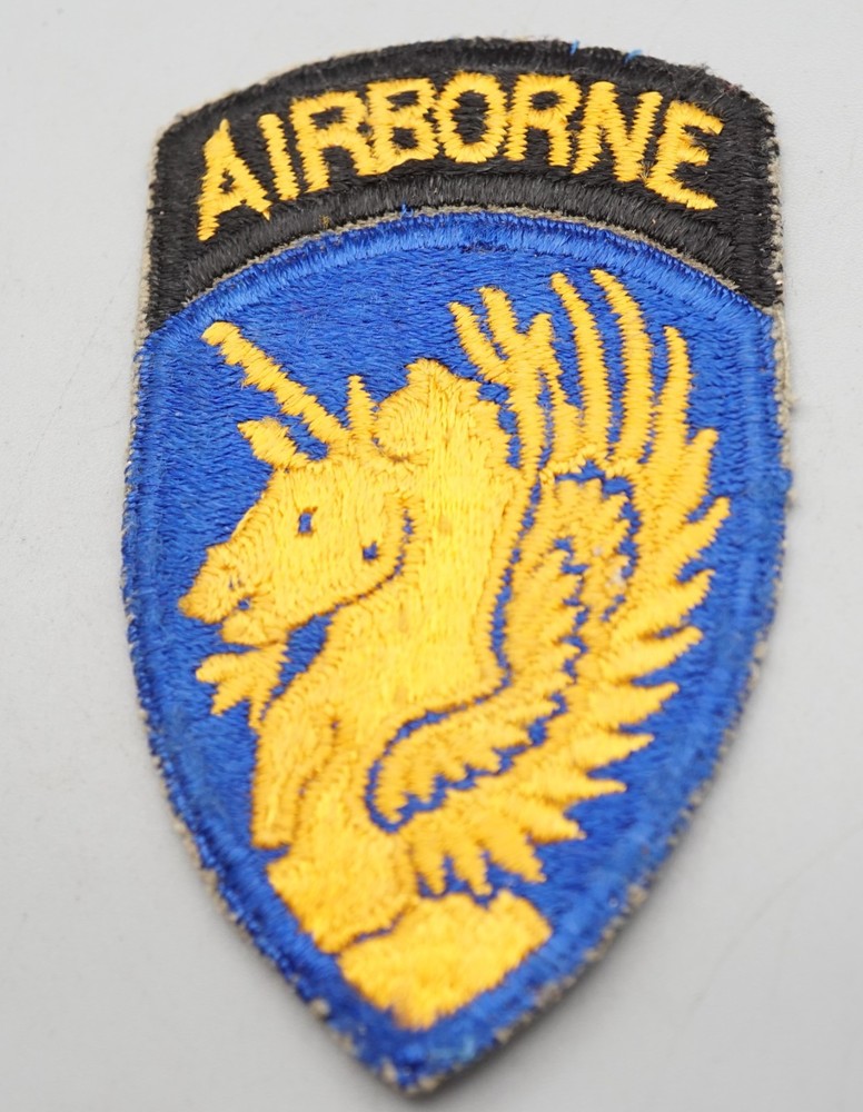 WWII 13th Airborne Division DI Unit Crest Patch NO GLOW