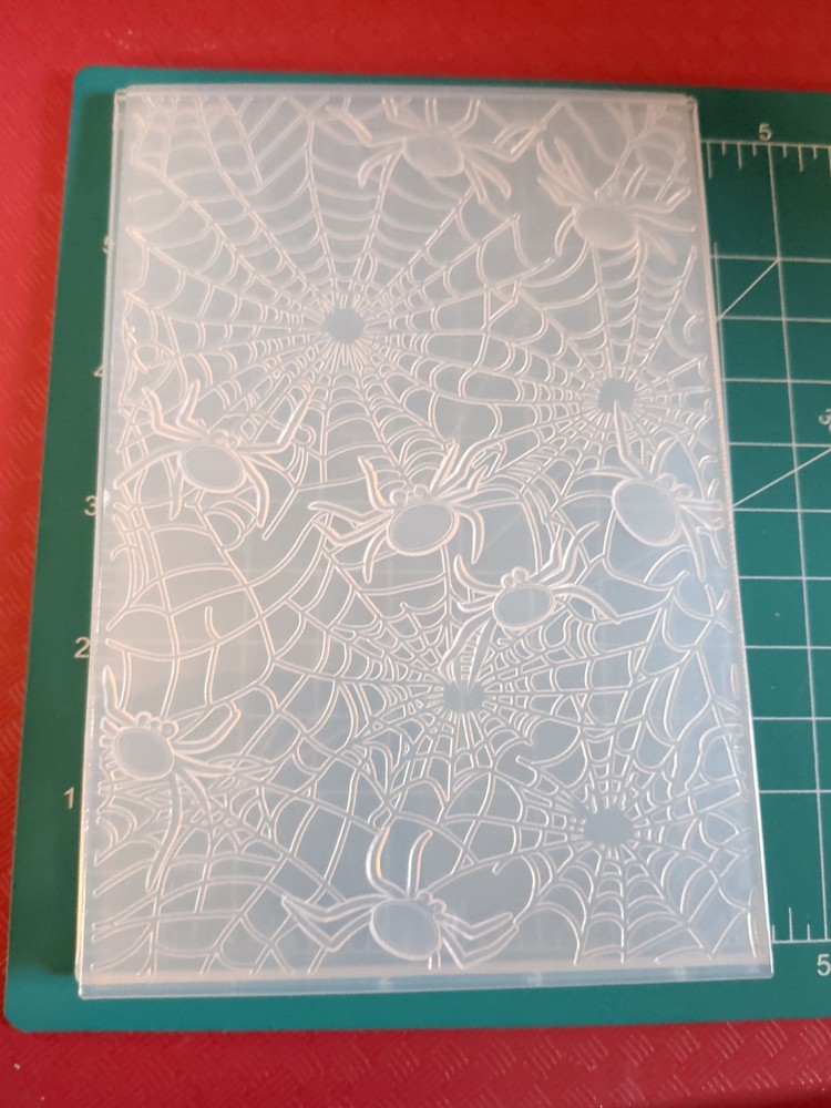 Universal Thin plastic 3d embossing folder Halloween Spider Web Man Birthday