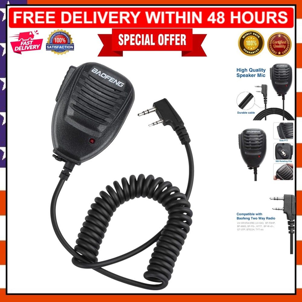 Versatile Black Auxiliary Microphone & Speaker Combo - BF-S112 for Professionals