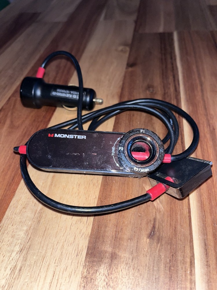 Monster iCarPlay Wireless 800 FM Transmitter - Solid condition, used, old.