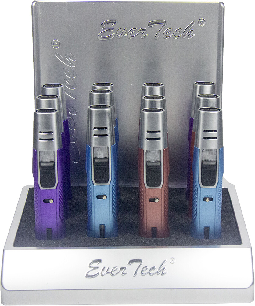 Double V Torch Jet Flame Refillable Butane Lighter Adjustable Cigar Lighter II