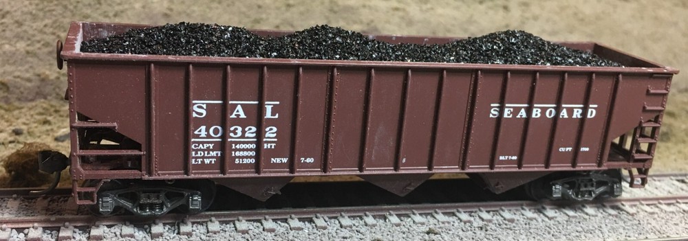 Realistic Coal Loads for Bowser/Stewart 70 Ton 14 Panel Hopper