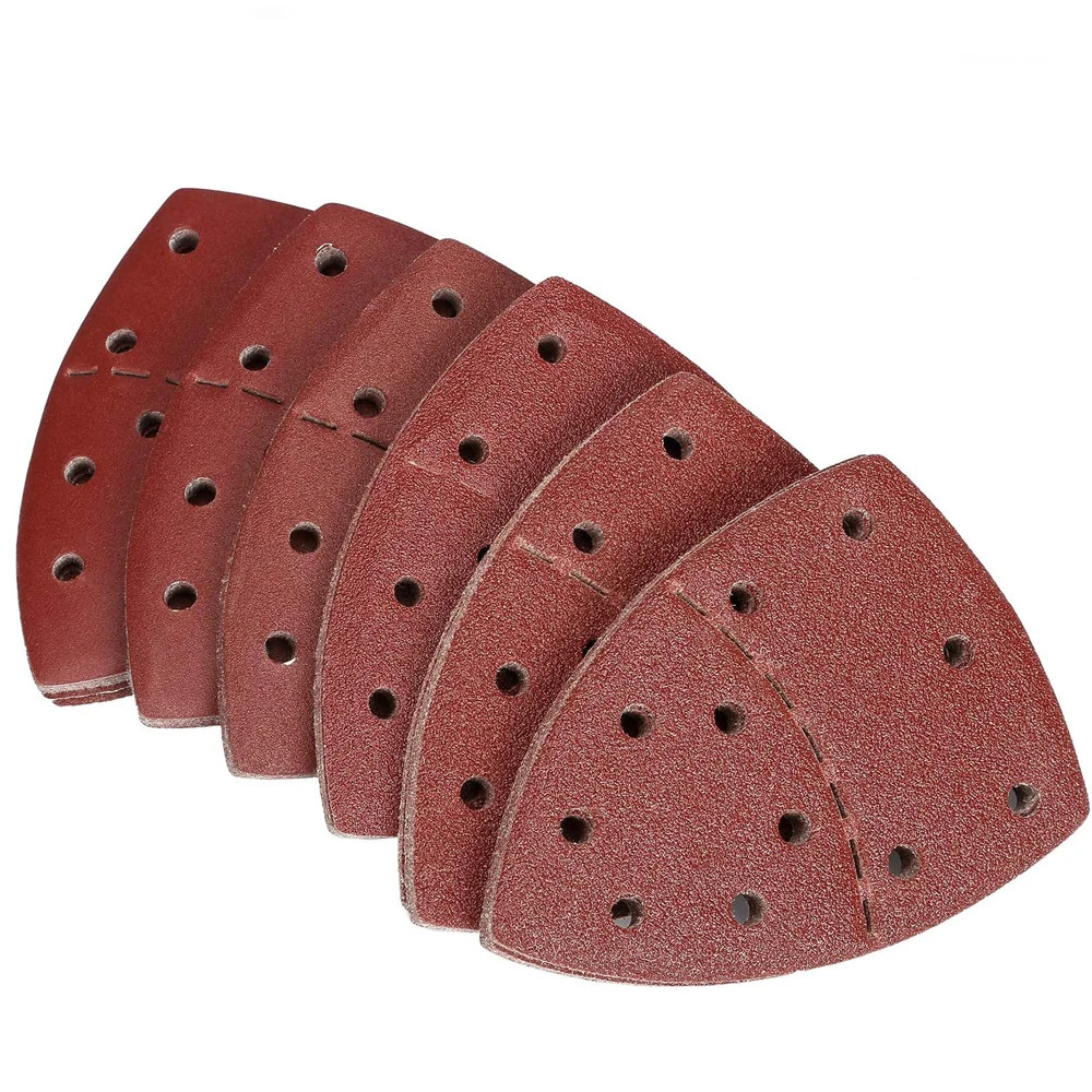 20pcs Mouse Sanding Sheets Hook and Loop Sander Pads 11-Holes Sand Paper Grits 4