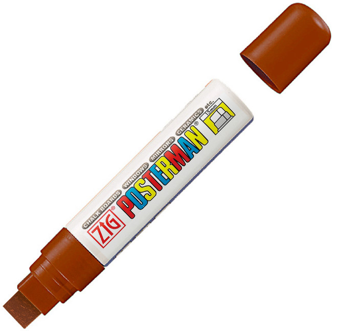 Brown Posterman Waterproof Pen - 15mm Nib