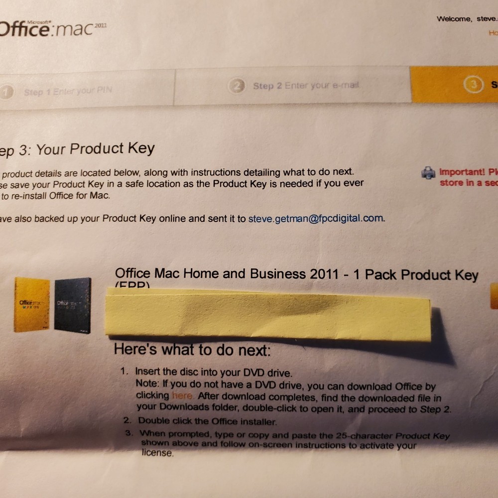 Microsoft Office MAC 2011 Home & Business Full Version English Read Description