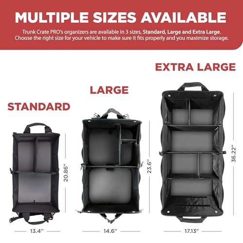 Car Organizers and Storage Premium Adjustable Multi Standard Black