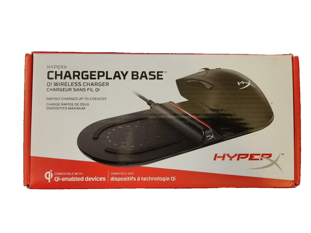 HyperX Chargeplay Base (Qi Wireless Charger) Comes with Cable and Wall Adapter