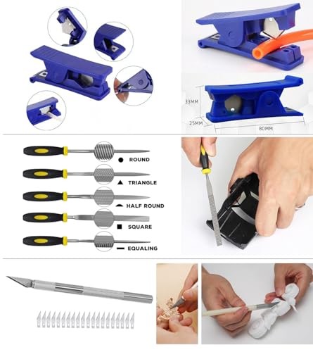 124Pcs 3D Printing Accessory Tools with Tool Bag for 3D Tools with Oxford bag