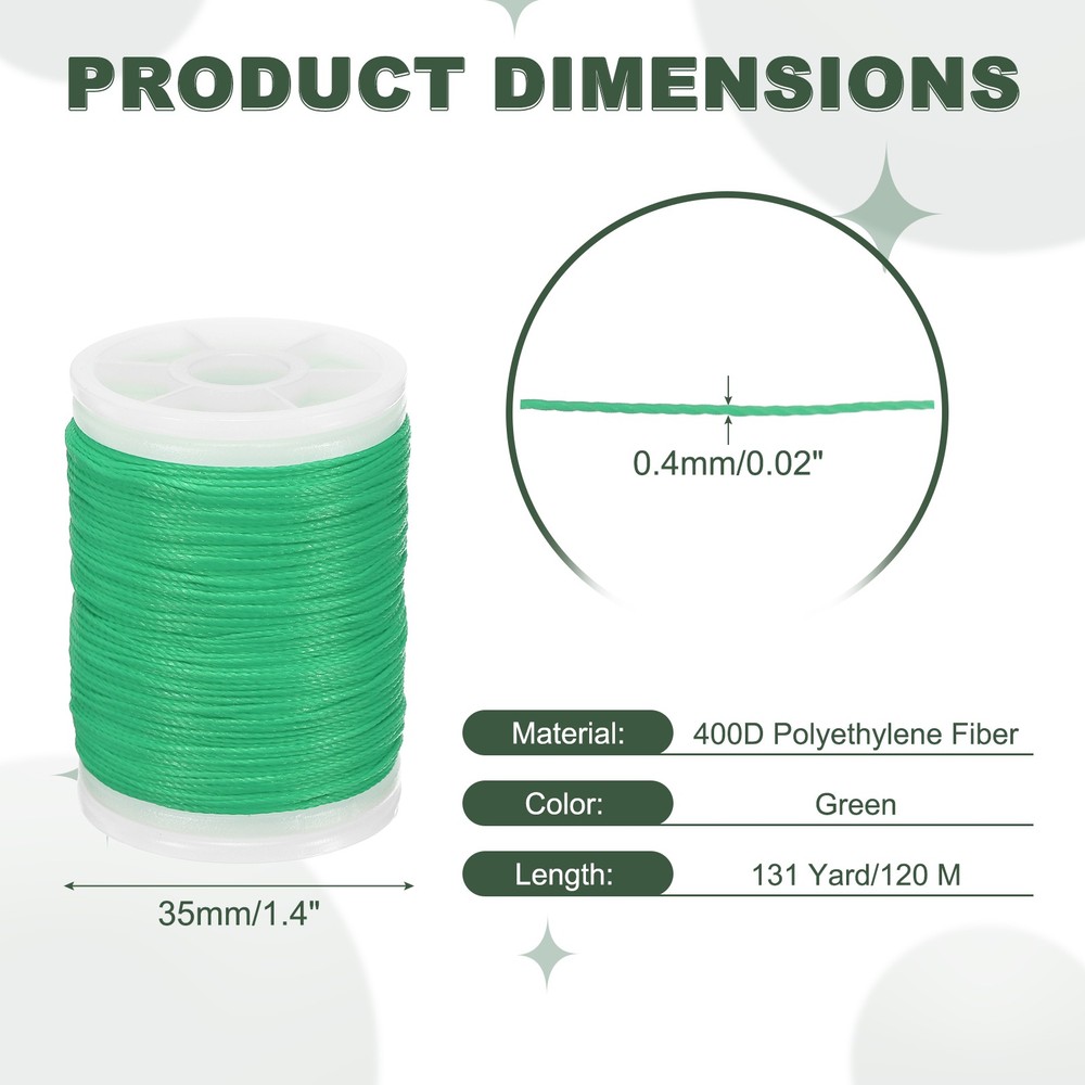 Archery Bow String Serving Thread Bowstring Thread 400D & Green