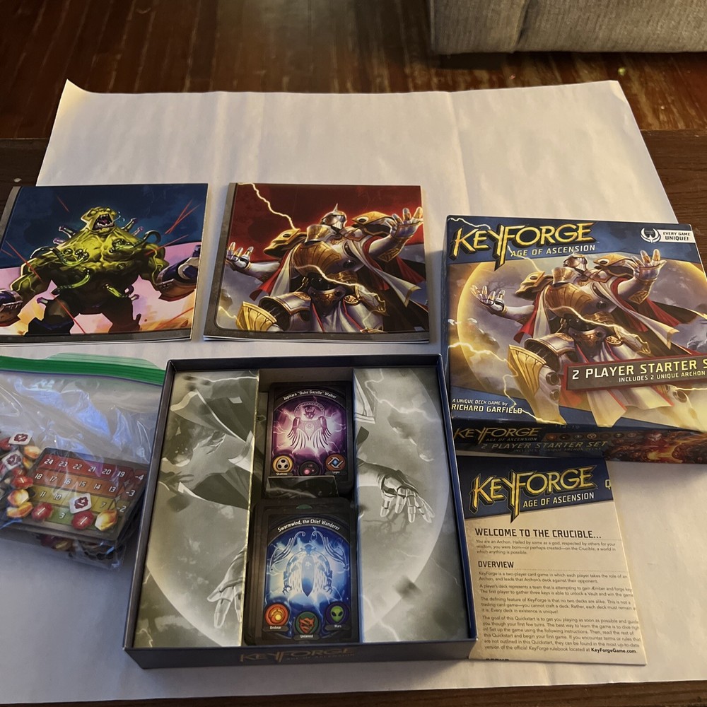 Keyforge Age of Ascension Starter Set Card Game - Complete