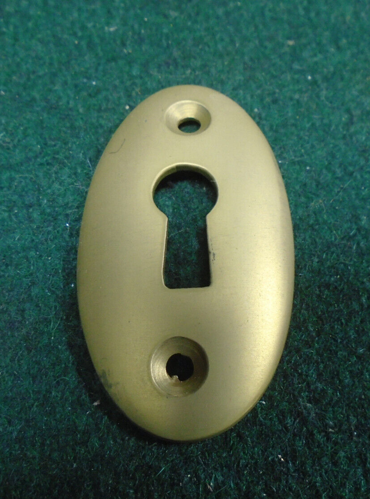 CAST BRASS KEY ESCUTCHEON FOR BIT KEYS - EXACT REPRO (33169)