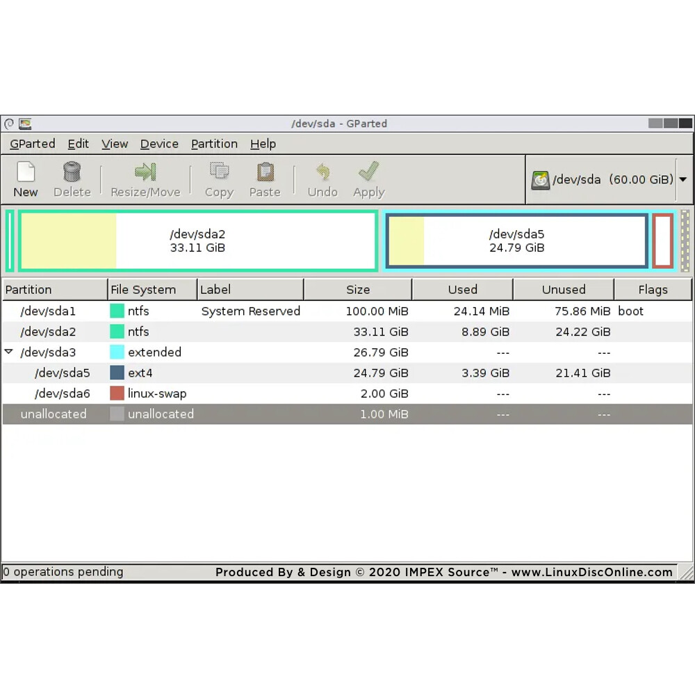 GParted Partition Master Manager NEWEST 2023 Edition - Windows Mac Linux Live CD