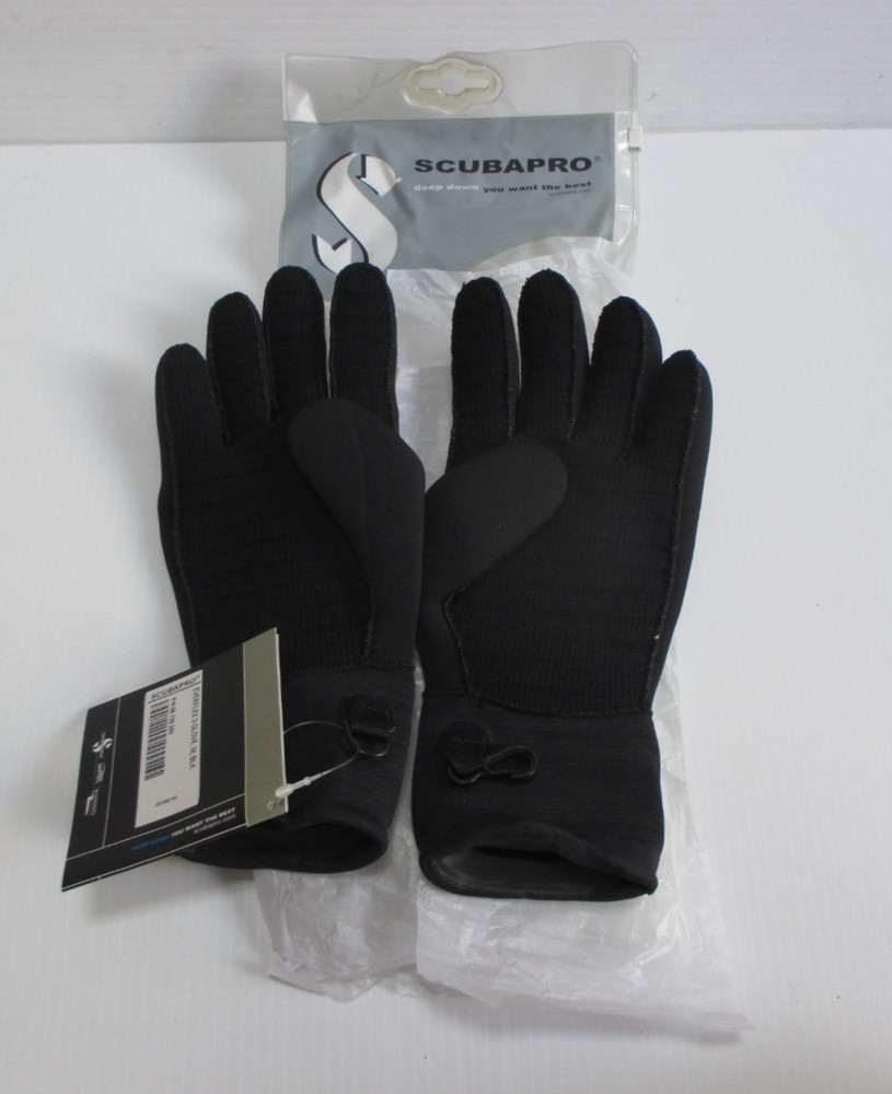 Scuba Pro Everflex 3 Black Gloves Size M - New