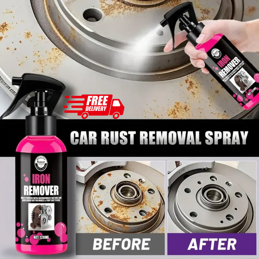 All-Purpose Rust Remover Spray 120ML Fast Acting Iron Oxidation Eliminator