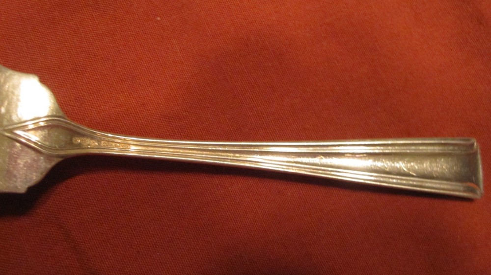 STERLING SILVER WATSON WENTWORTH DESSERT FORK MONOGRAM ALC