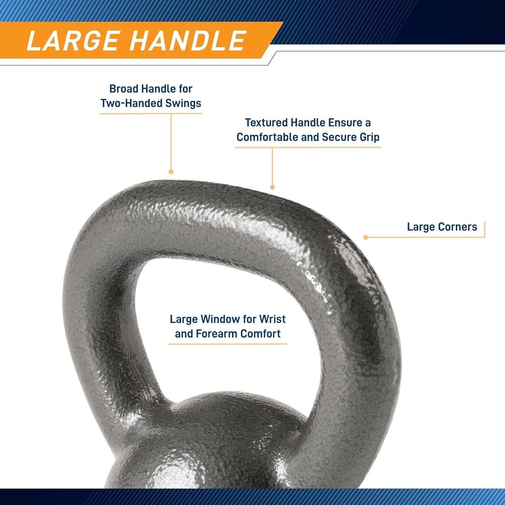Classic Design Kettlebell Weights - 10-55 lbs