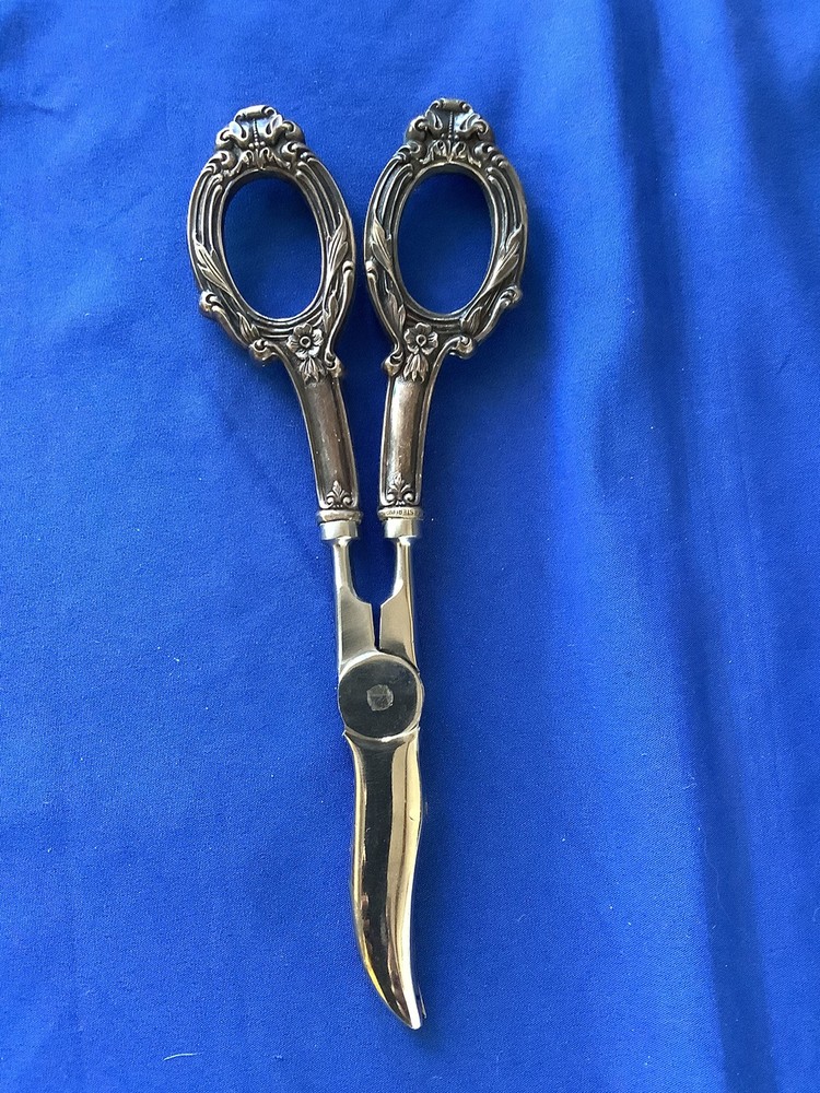 WEB Sterling Floral Kitchen Flower Grape Shears Scissors