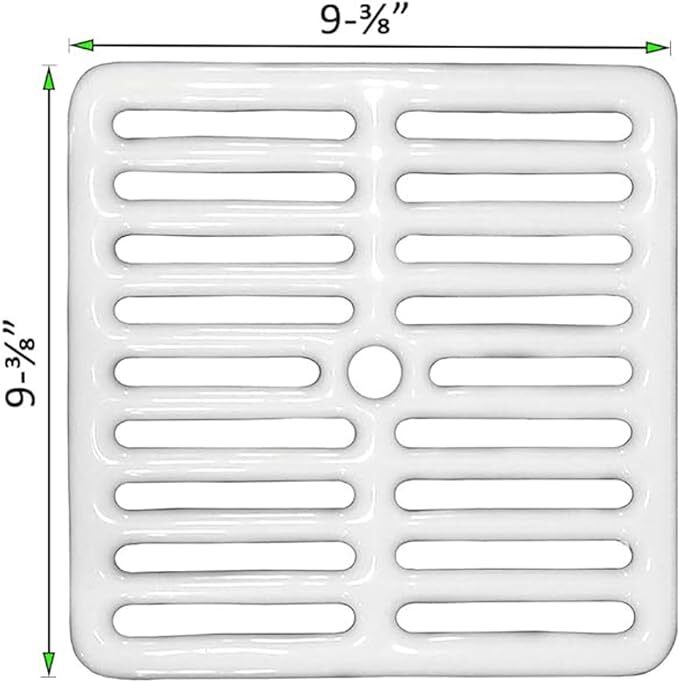 Floor Sink Top Grate | Cast Iron with Ceramic Surface | Available in sizes