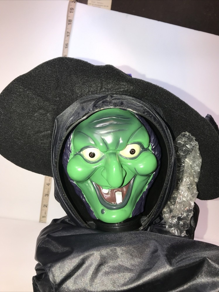 Wicked Witch Taking Changes Faces Motion Activated Halloween