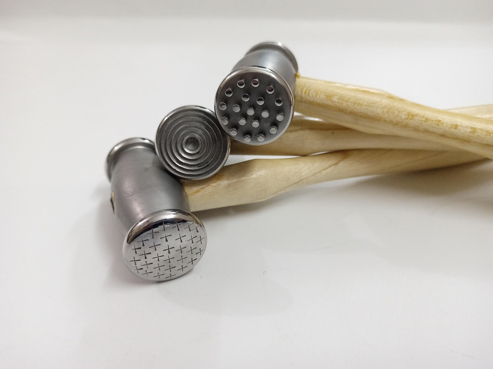Texture Hammers Double Sided - Set of 3 Hammers 6 Different Textures