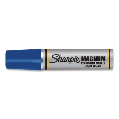 Sharpie Magnum Permanent Marker, Broad Chisel Tip, Blue