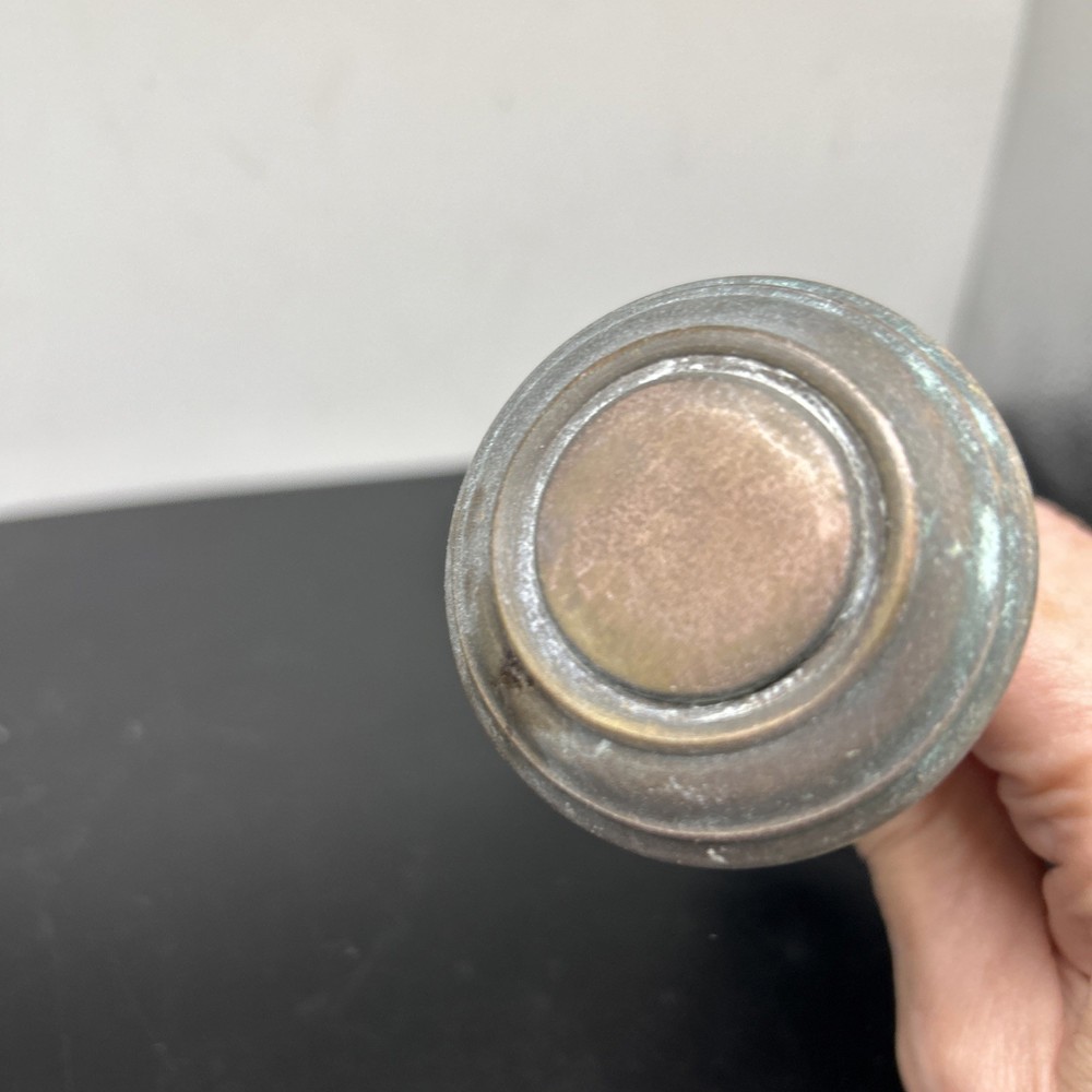 Vintage Solid Brass Door Knob With Spindle Classic Round Style