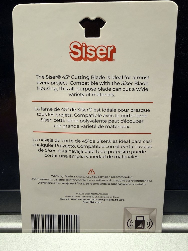 Siser Cutter Blade 45 Degree & NEW SEALED