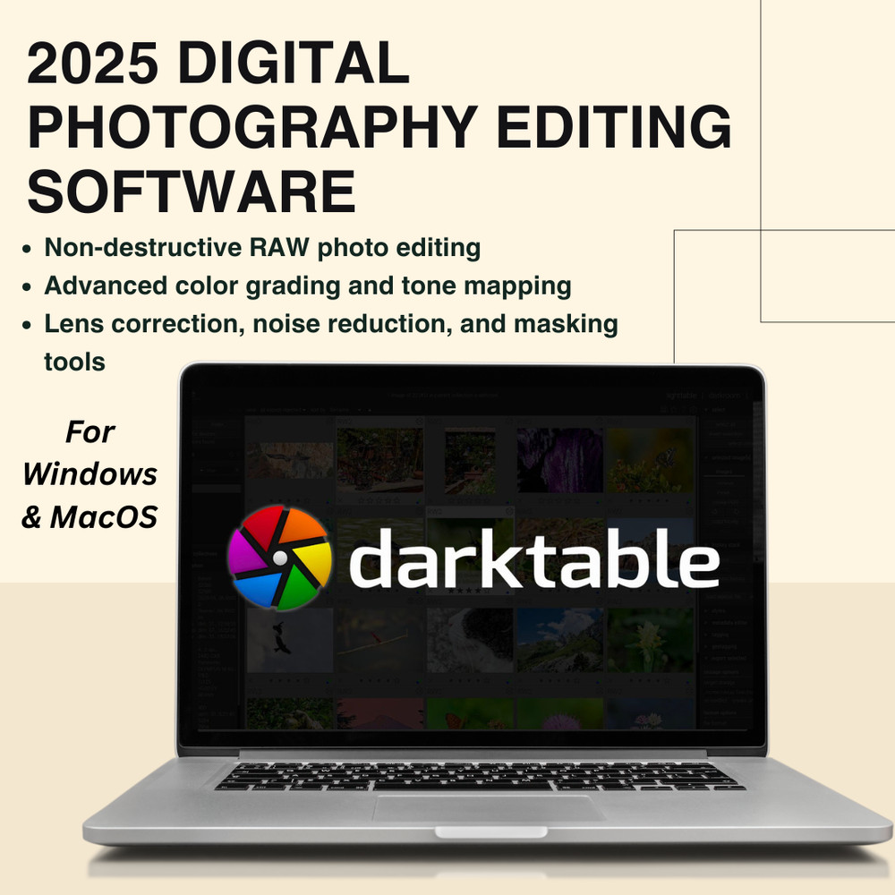 Digital Camera Editing Photography RAW Image Lightroom Darkroom Software USB/DVD