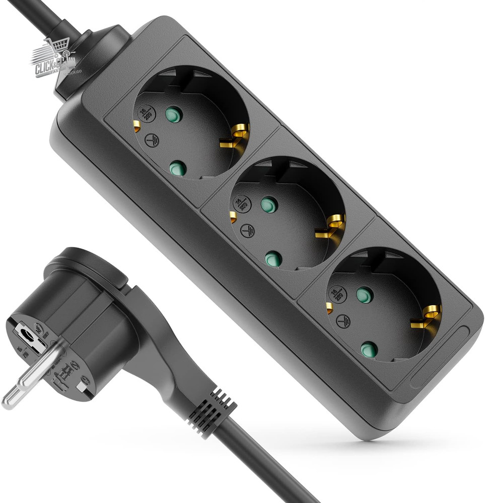 6 Outlet Compartments With Flat Connector Electrical Cable for Inter