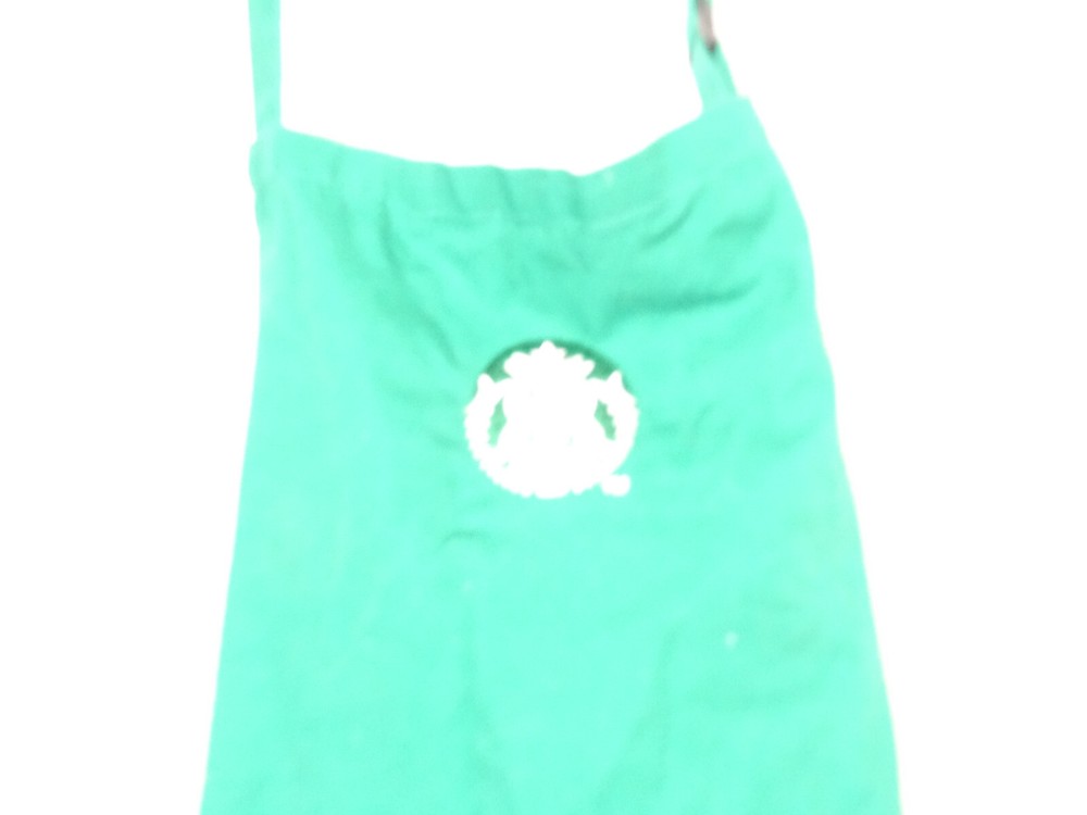 Starbucks Green Apron 33" x 27" double front pockets 2 pieces