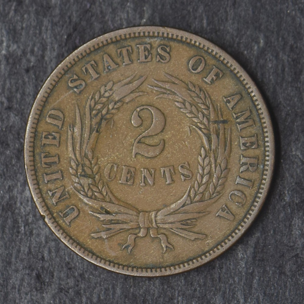 1866 2C Two Cent Piece - COINGIANTS -