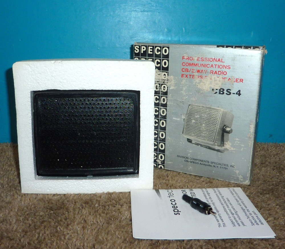 Speco CBS-4 External Communications Speaker NIB