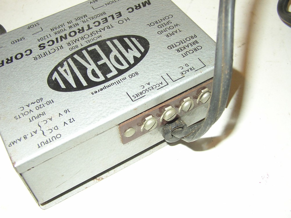 HO Transformer MRC Electronics Imperial Model T-800 AC DC tested Works!!
