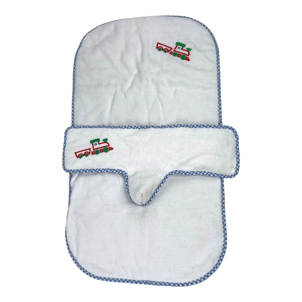 Baby Boy Pee Blocker Shield and Changing Pad Closure Trains 2-Piece Set
