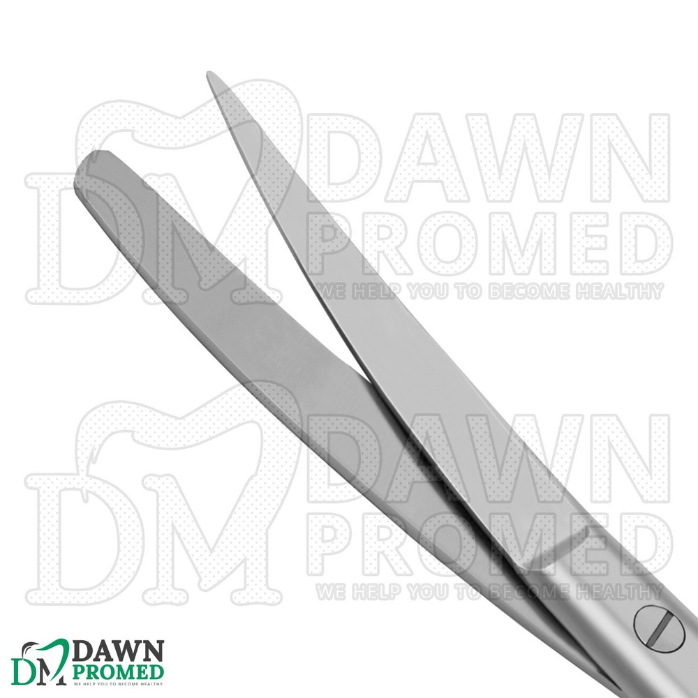 6 Pcs Operating Scissors 5.5" Curved Sharp Blunt Round Pattern Surgical Set